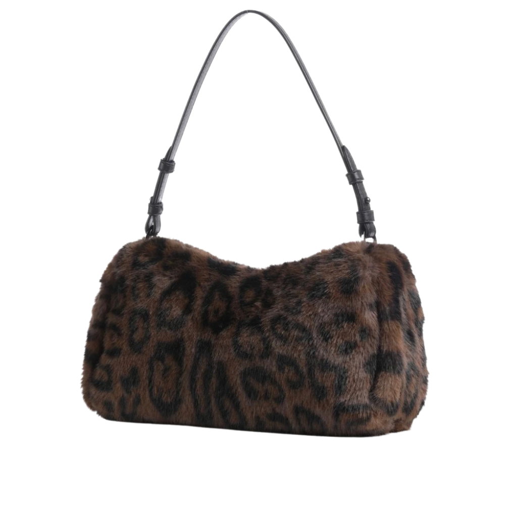 DKNY Faux Fur Leopard Bag