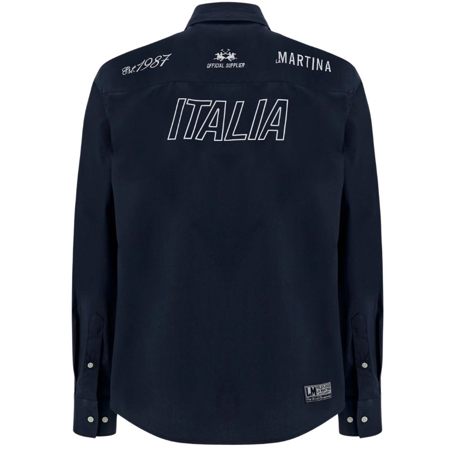 La Martina poplin shirt Italia Edition
