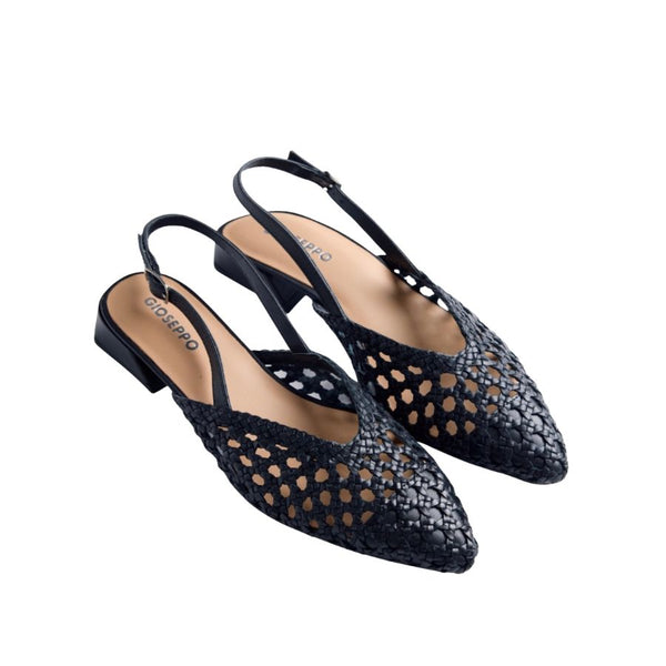 Gioseppo Braided Leather Slingback Heels