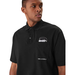 Karl Lagerfeld Polo Chest Pocket & Logo Print