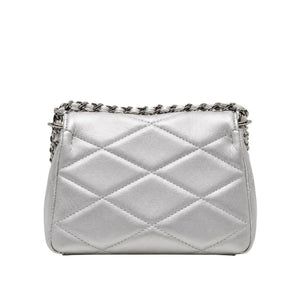 Gaëlle Paris metallic quilted shoulder bag with chain detail