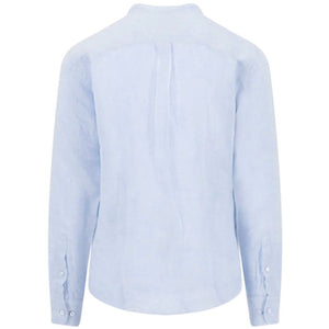 Fynch Hatton Linen Shirt with Chinese Collar