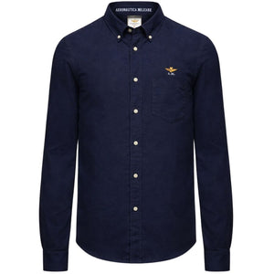 Aeronautica Militare Chambray shirt with chest pocket