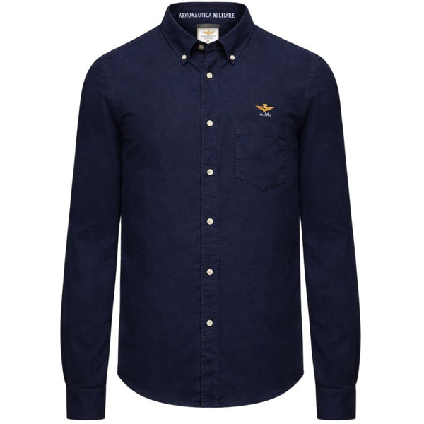 Aeronautica Militare Chambray shirt with chest pocket