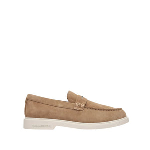Karl Lagerfeld Suede Penny Loafers