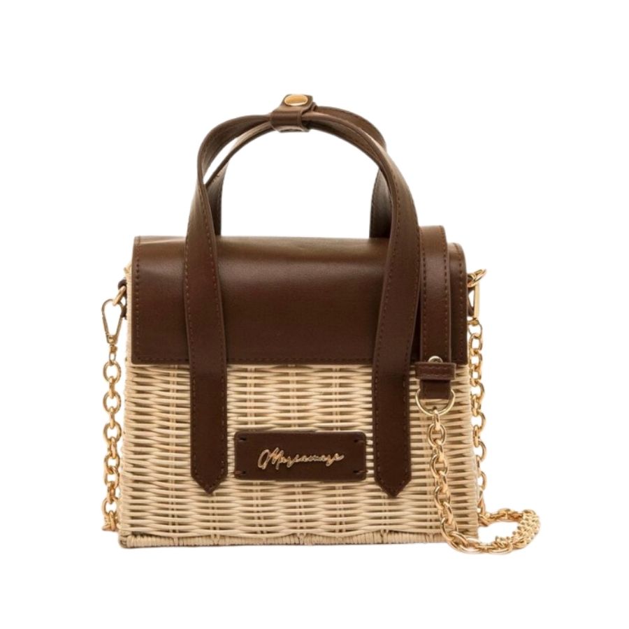 Mariamare  Woven Top Handle Bag
