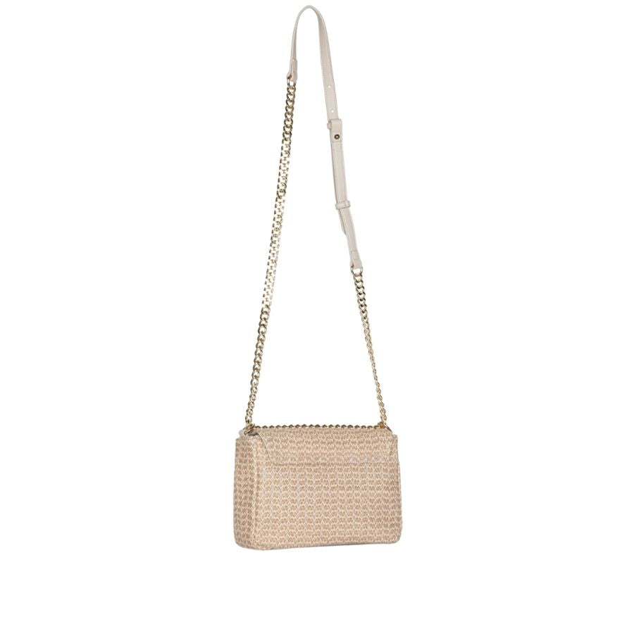 Gaëlle Paris woven crossbody bag with chain strap