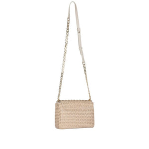 Gaëlle Paris woven crossbody bag with chain strap