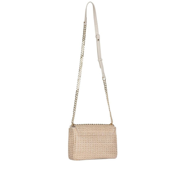 Gaëlle Paris woven crossbody bag with chain strap