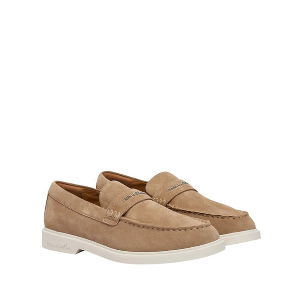 Karl Lagerfeld Suede Penny Loafers