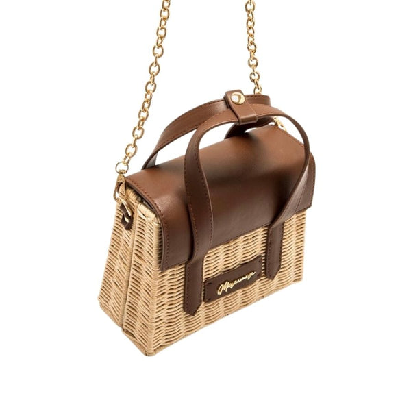 Mariamare  Woven Top Handle Bag