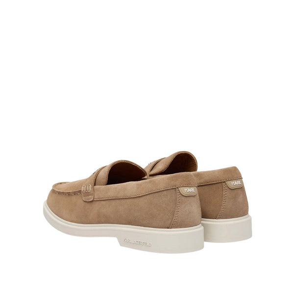 Karl Lagerfeld Suede Penny Loafers