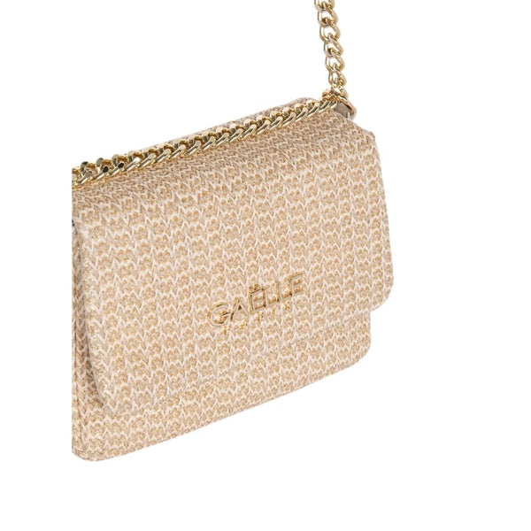 Gaëlle Paris woven crossbody bag with chain strap