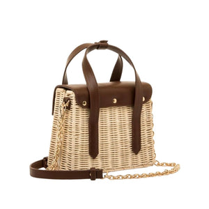 Mariamare  Woven Top Handle Bag