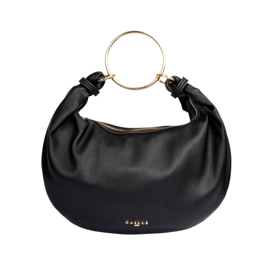 Gaëlle Paris hobo bag with metallic ring handle