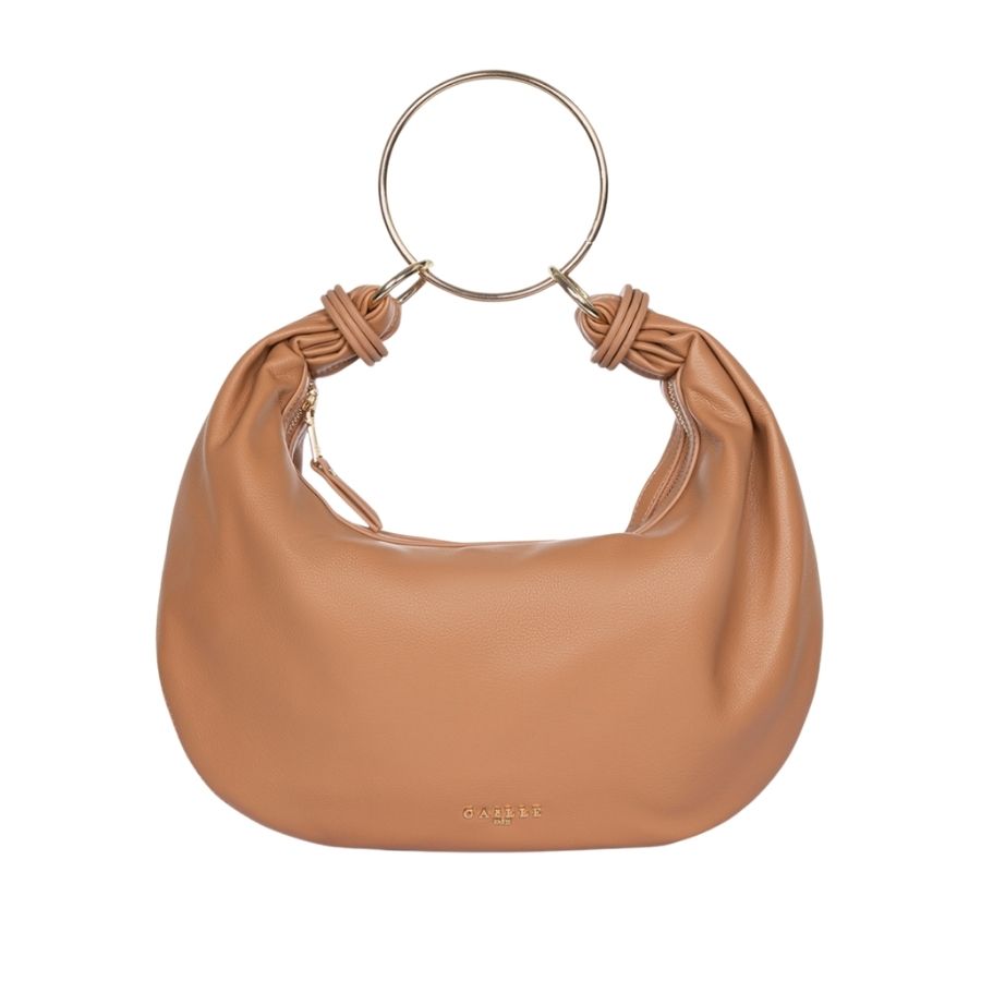 Gaëlle Paris hobo bag with metallic ring handle