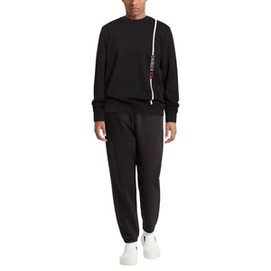 Iceberg Logo Stripe Crewneck Sweatshirt
