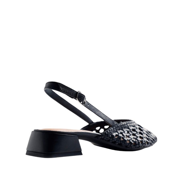 Gioseppo Braided Leather Slingback Heels