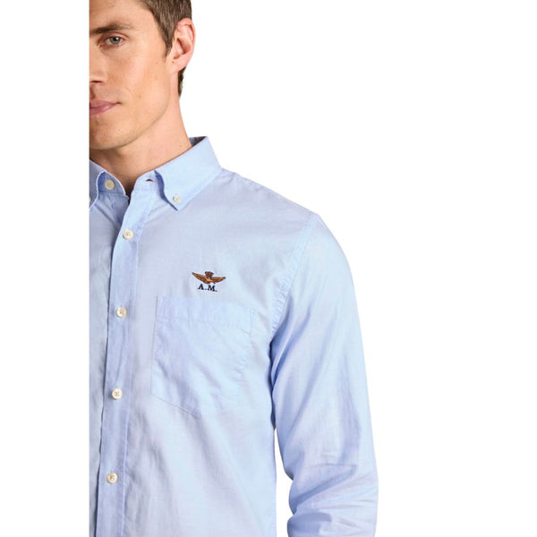 Aeronautica Militare Chambray shirt with chest pocket