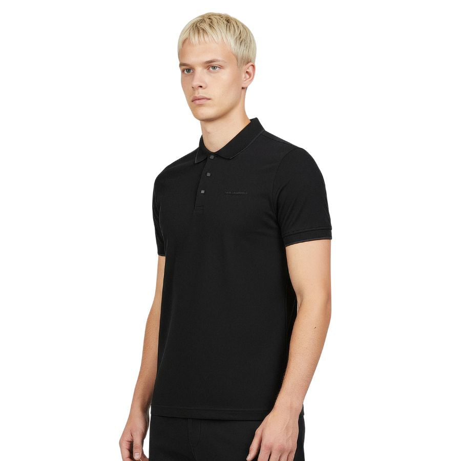 Karl Lagerfeld Logo Detail Polo Shirt