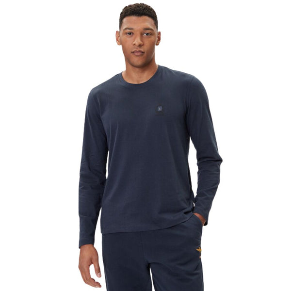 Aeronautica Militare Brushed cotton t-shirt with patch
