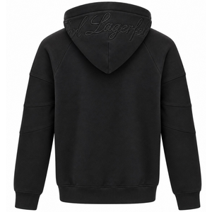 Karl Lagerfeld Signature Zip-Up Hoodie