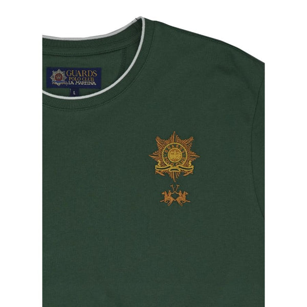 La Martina jersey T-shirt with Guards print