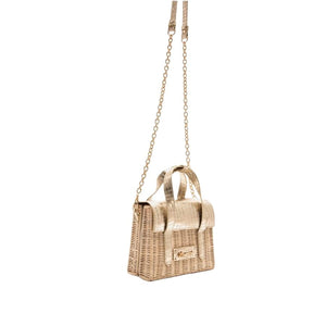 Mariamare  Woven Top Handle Bag