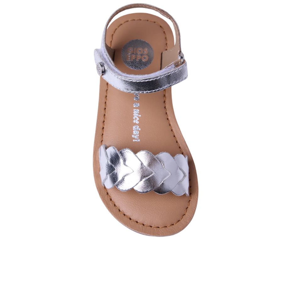 Gioseppo Braided Shiny Leather Sandals