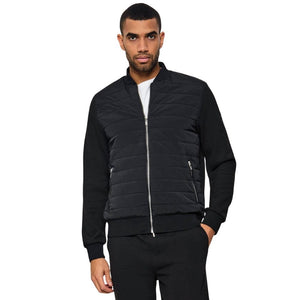 Karl Lagerfeld Hybrid Quilted Bomber Jacket
