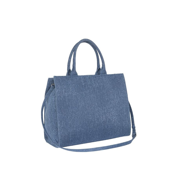 Gaëlle Paris denim tote bag with logo print