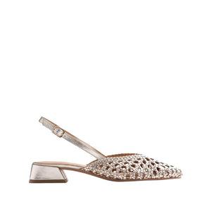 Gioseppo Braided Leather Slingback Heels