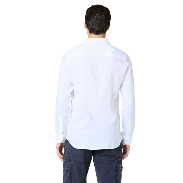 Aeronautica Militare Linen Button-Up Long Sleeve Shirt