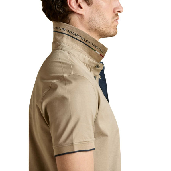 Aeronautica Militare Mercerized cotton polo shirt