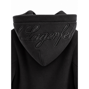 Karl Lagerfeld Signature Zip-Up Hoodie
