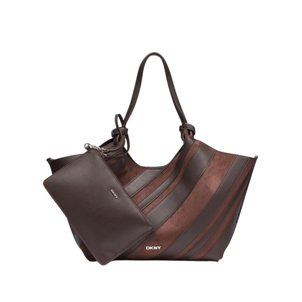 DKNY Stripe Paneled Commuter Tote