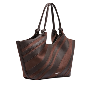 DKNY Stripe Paneled Commuter Tote