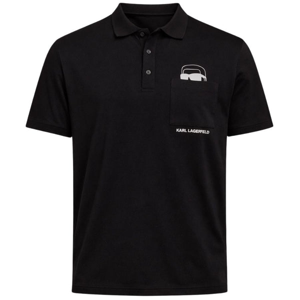 Karl Lagerfeld Polo Chest Pocket & Logo Print