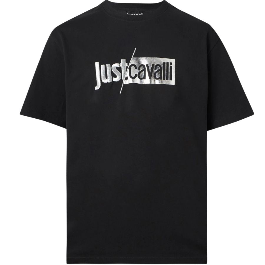 Just Cavalli Metallic Logo T-Shirt