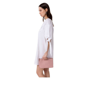 Gaëlle Paris embossed logo shoulder bag