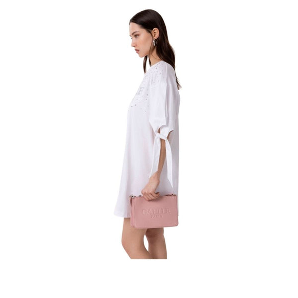 Gaëlle Paris embossed logo shoulder bag