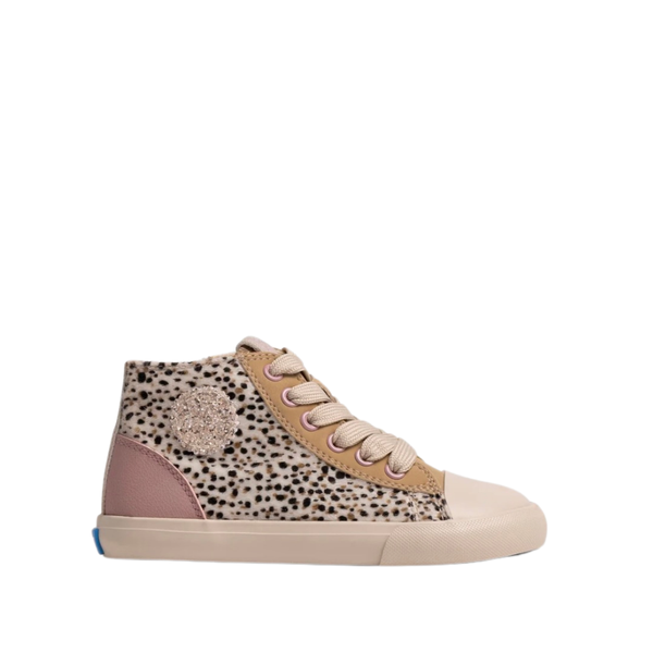 MTNG Kids’ Leopard Print High-Top Sneakers