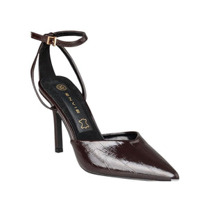 Envie Patent-Effect Ankle-Strap Heels