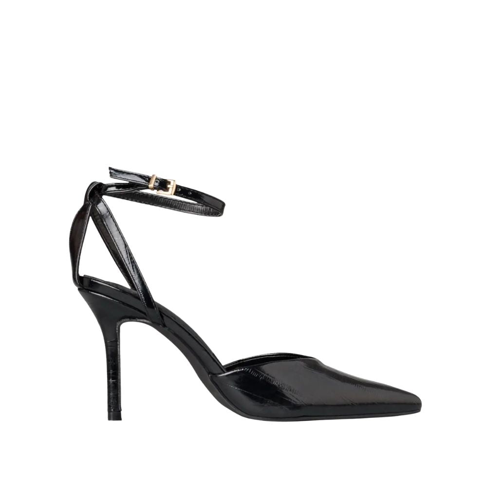Envie Patent-Effect Ankle-Strap Heels