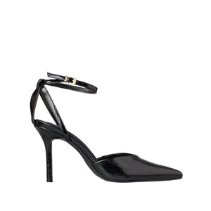 Envie Patent-Effect Ankle-Strap Heels