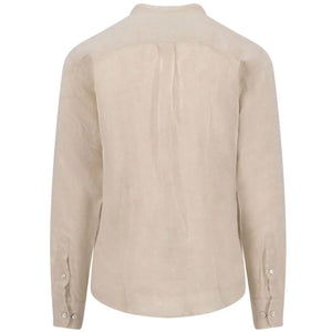 Fynch Hatton Linen Shirt with Chinese Collar