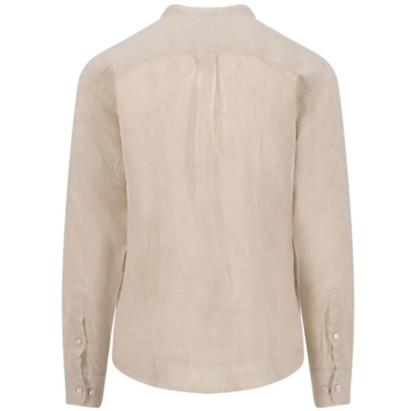 Fynch Hatton Linen Shirt with Chinese Collar