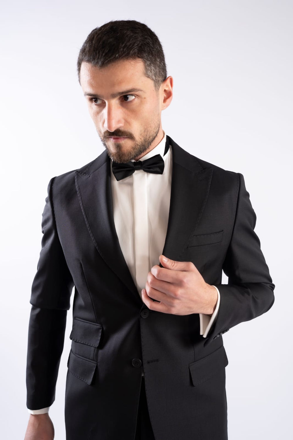Wool Tuxedo Black Suit