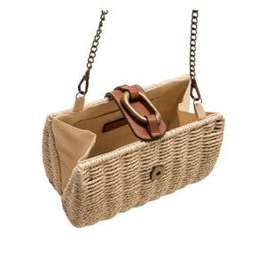 Mtng Woven Chain Crossbody Bag