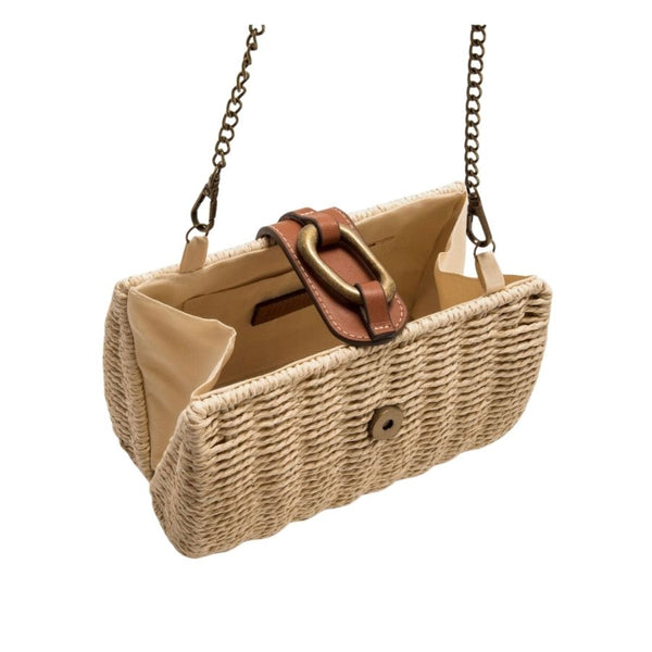 Mtng Woven Chain Crossbody Bag